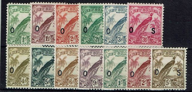 Image of New Guinea SG O42/54 LMM British Commonwealth Stamp